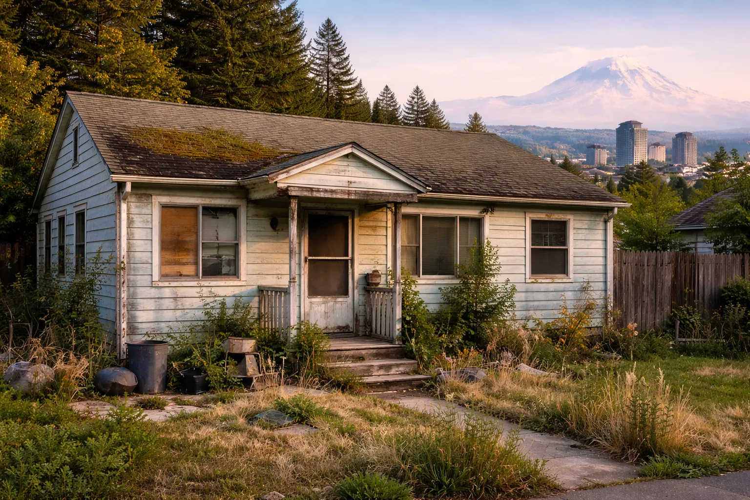 Unattractive house in Tacoma WA sold fast for cash as is
